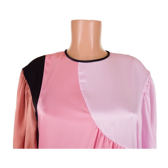 Kate Spade Silk Colorblock Midi Dress Size 0 Multicolor $450 - Picture 3 of 9